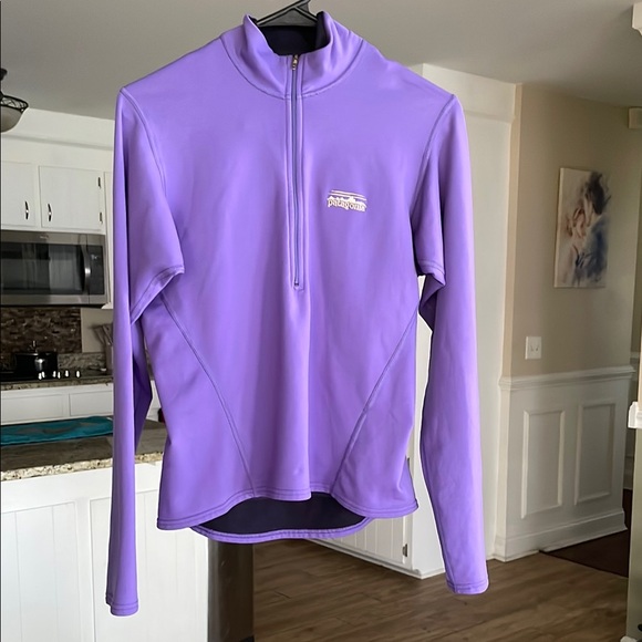 Rare Patagonia Ws Lightweight Half Zip Jacket Sz Small Purple